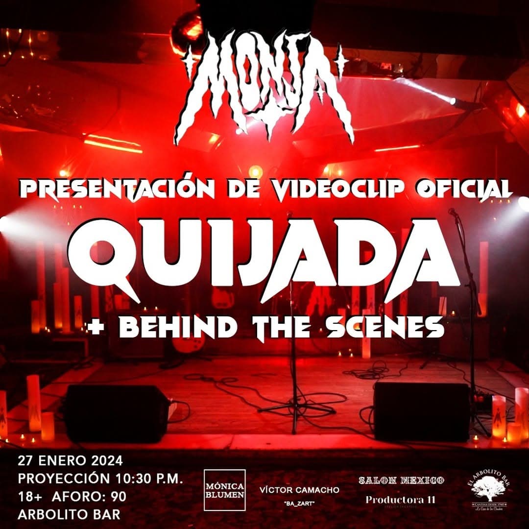 Flyer: Presentación de Video Clip Oficial "Quijada" + Behind the scenes