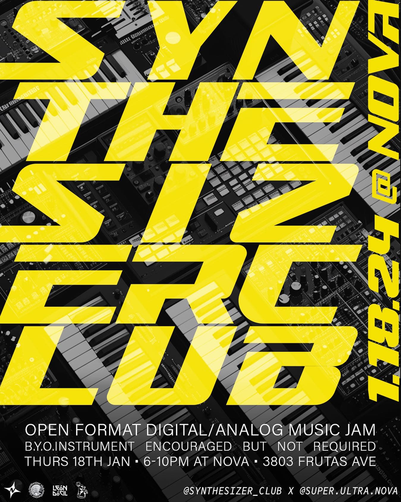 Flyer: Synthesizer Club