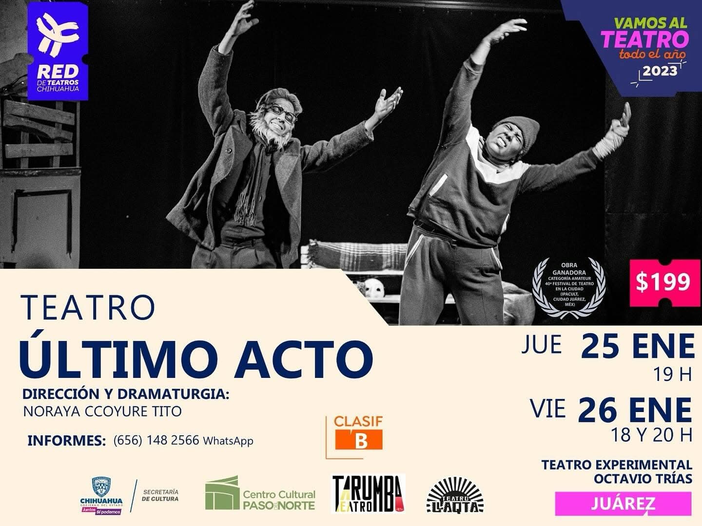 Flyer: Teatro: Último acto